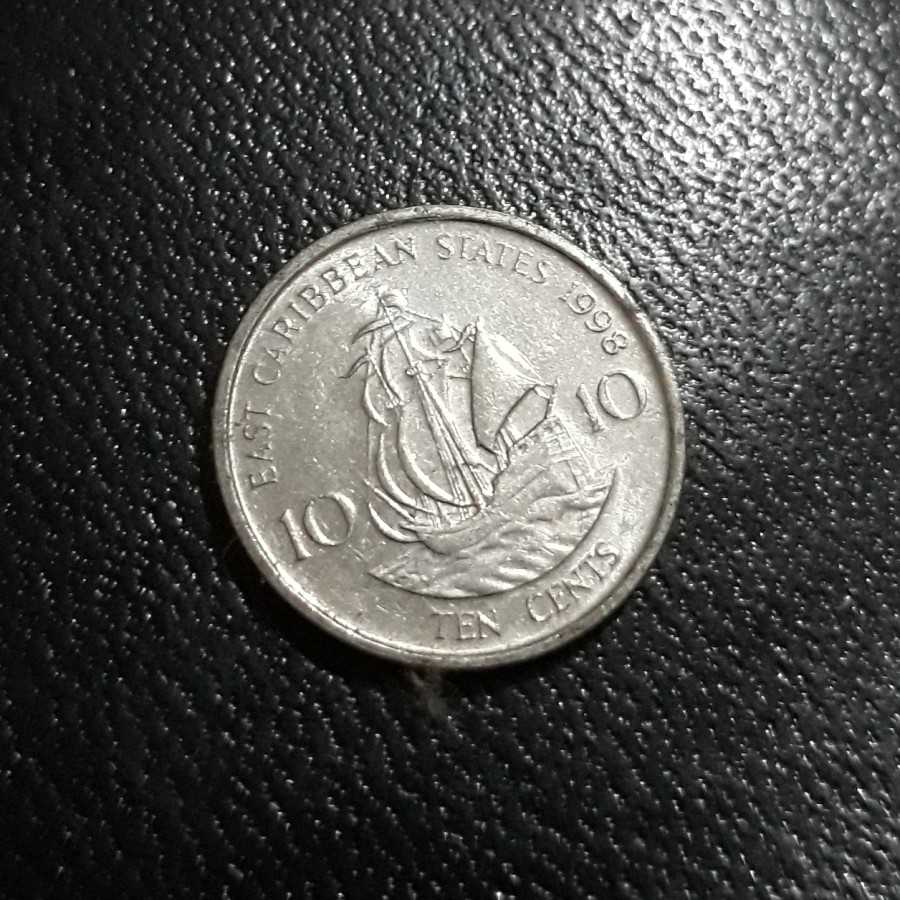 East Caribbean States - 10 Cents 1998 : Koin / Asing / Kuno