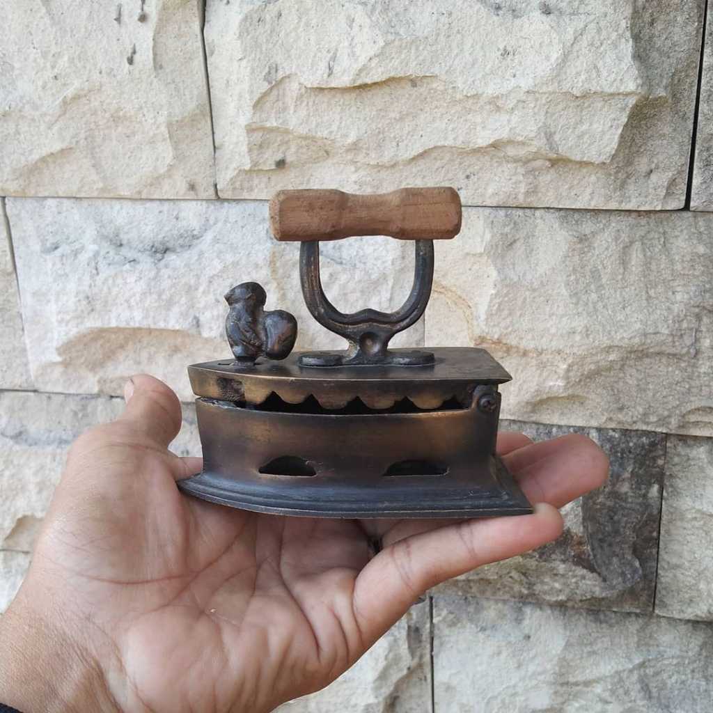 Setrika mini lawasan Setrika dasi lawasan Bahan Kuningan