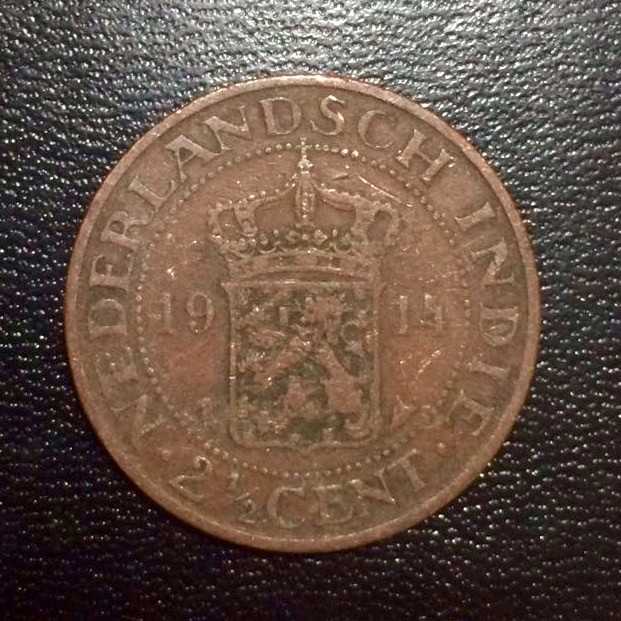 Hindia Belanda ( Netherlands East Indies ) - 2.5 Cents 1914 : Koin