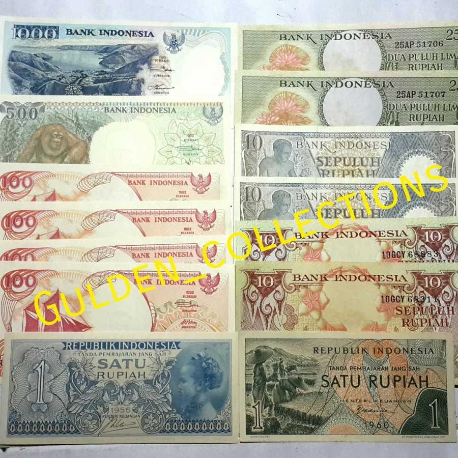 Paket uang kuno 1992 rupiah kertas mahar pernikahan