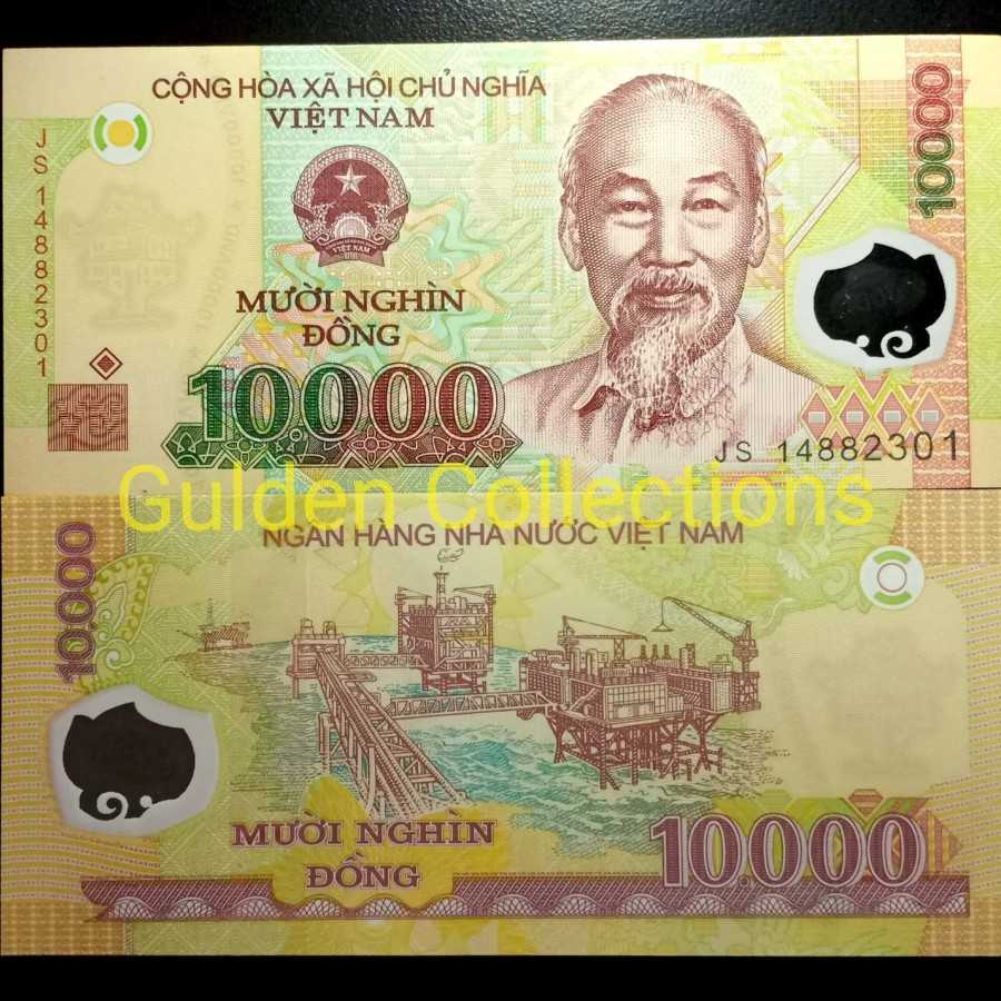 Uang Kuno Uang Asing 10000 dong vietnam polymer unc