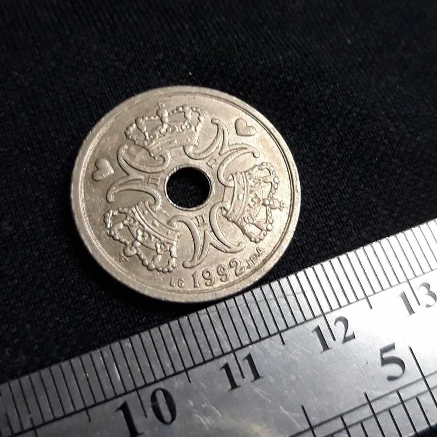Denmark - 2 Kroner 1992 : Koin / Asing / Kuno