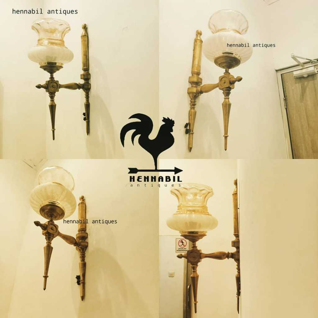 Lampu Eropa Berdiri Bahan kuningan