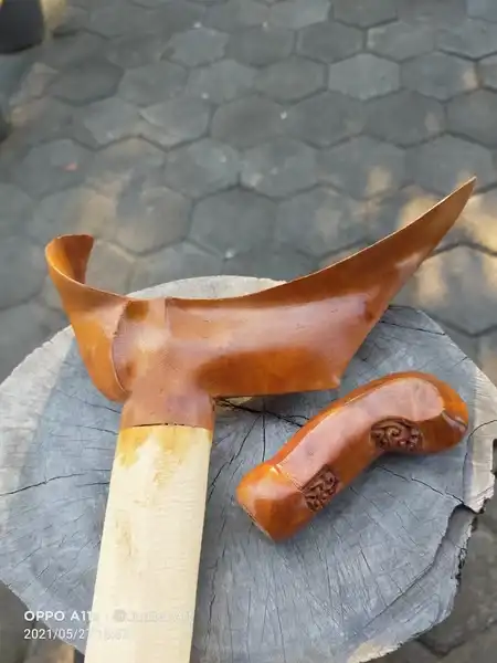 Keris Ladrang Jogja set deder Kayu Telasih Gembol Alas Purwo 1
