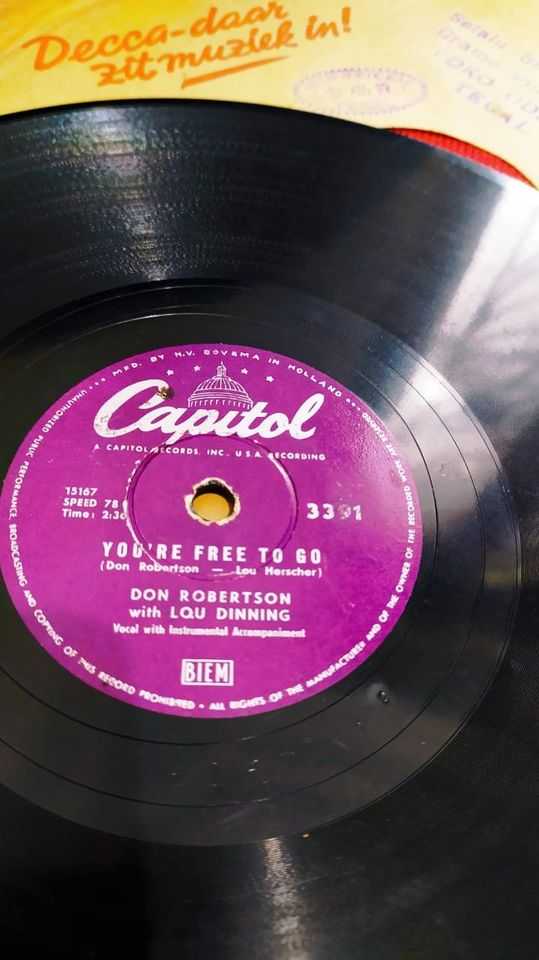 Piringan Hitam You're Free To go - Don Robertson