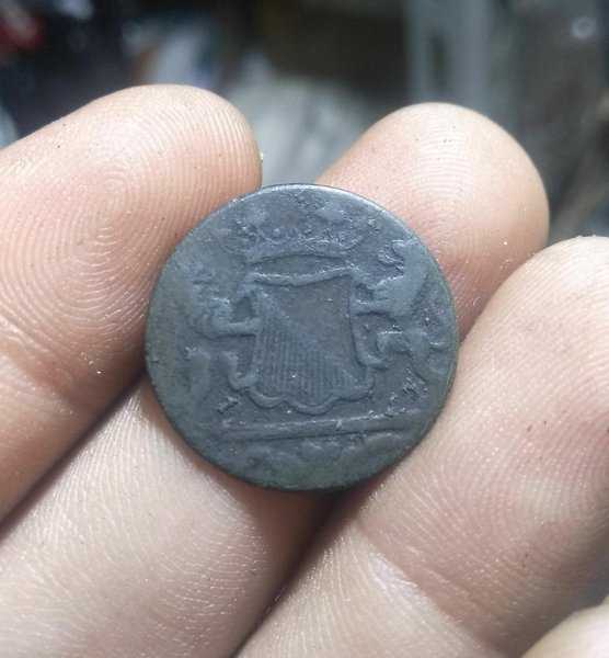 A 2126 Koin Kuno Voc 1 Duit 1790 Utrecht Bekas Pakai Sesuai Gamba