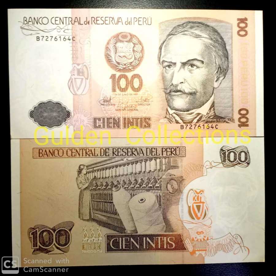 Peru 100 Intis 1987 UNC