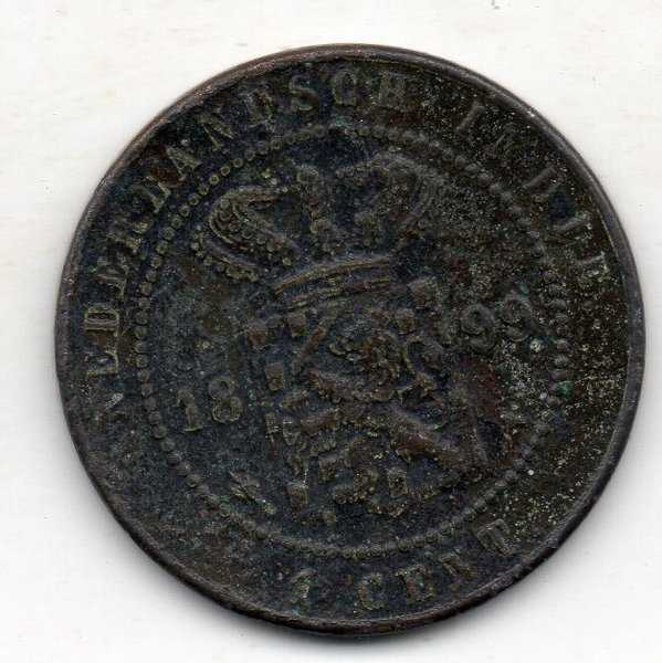 A2962 Ned Indie 1 Cent Tahun 1899 Black Patina Sesuai Gambar Asli Ready