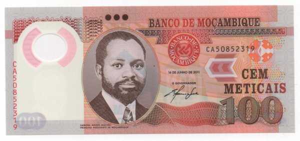 BL 2136 Mocambique 100 Meticais Polymer UNC Mulus