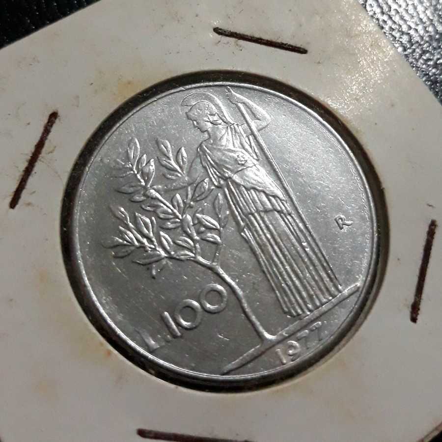 Italia ( Italy ) - 100 Lire 1977 : Koin / Asing / Kuno