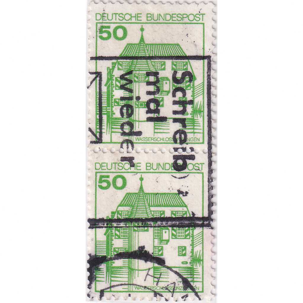 Prangko Germany 1980 - Castles and Palaces 50Pfg Used Pair