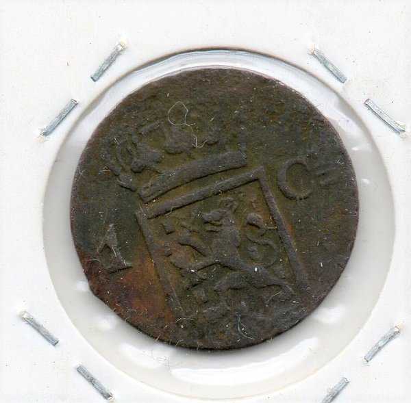 A2412 KOIN KUNO NED INDIES 1 CENT 1838 BEKAS SESUAI GAMBAR