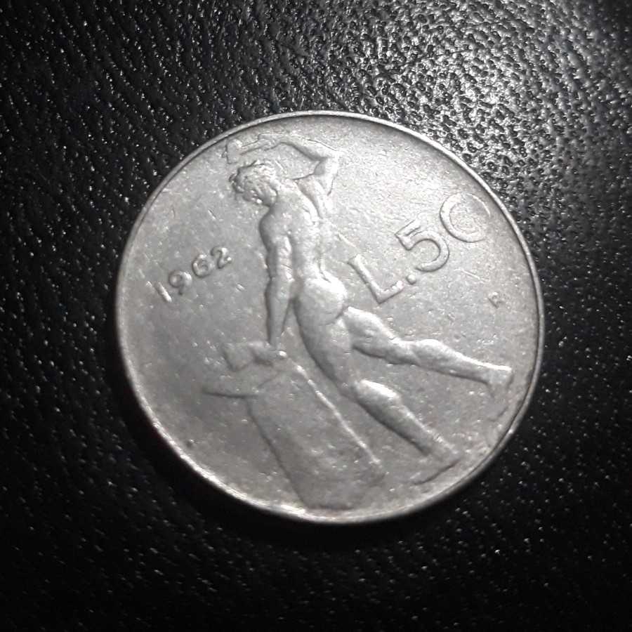 Italia ( Italy ) - 50 Lire 1962 : Koin / Asing / Kuno