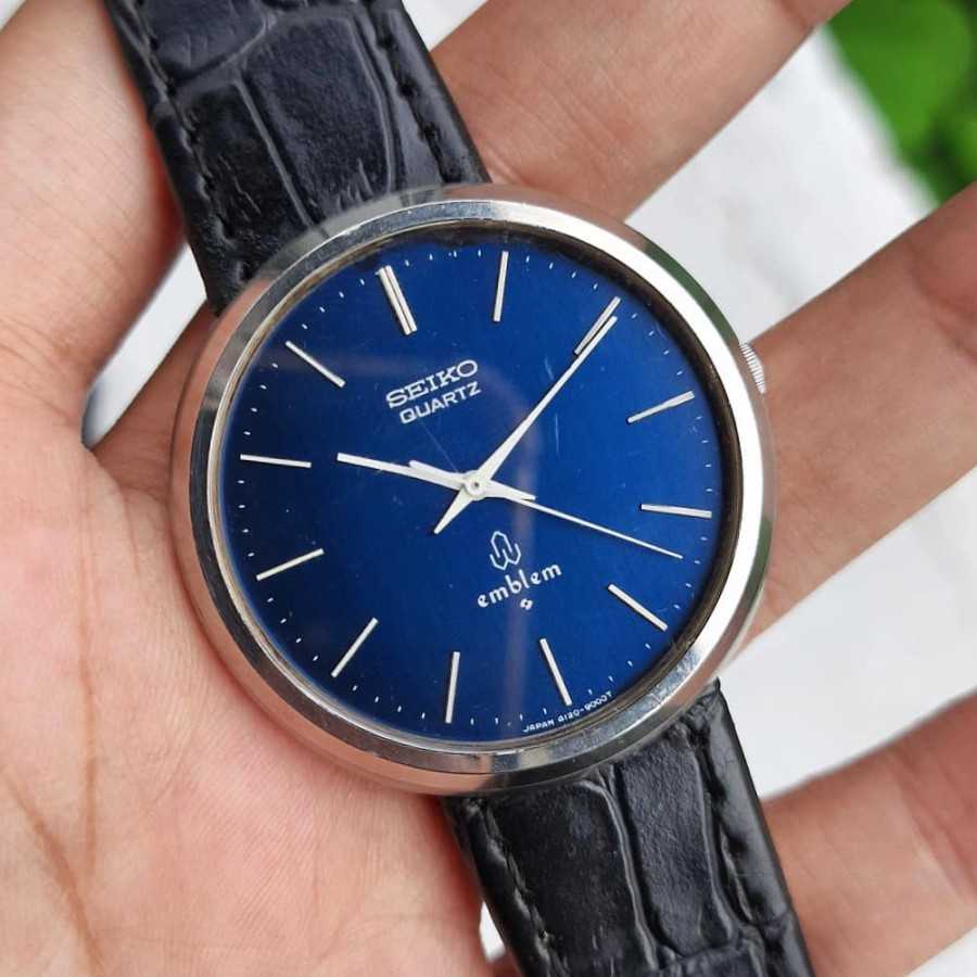 JAM TANGAN SEIKO EMBLEM BLUE DIAL