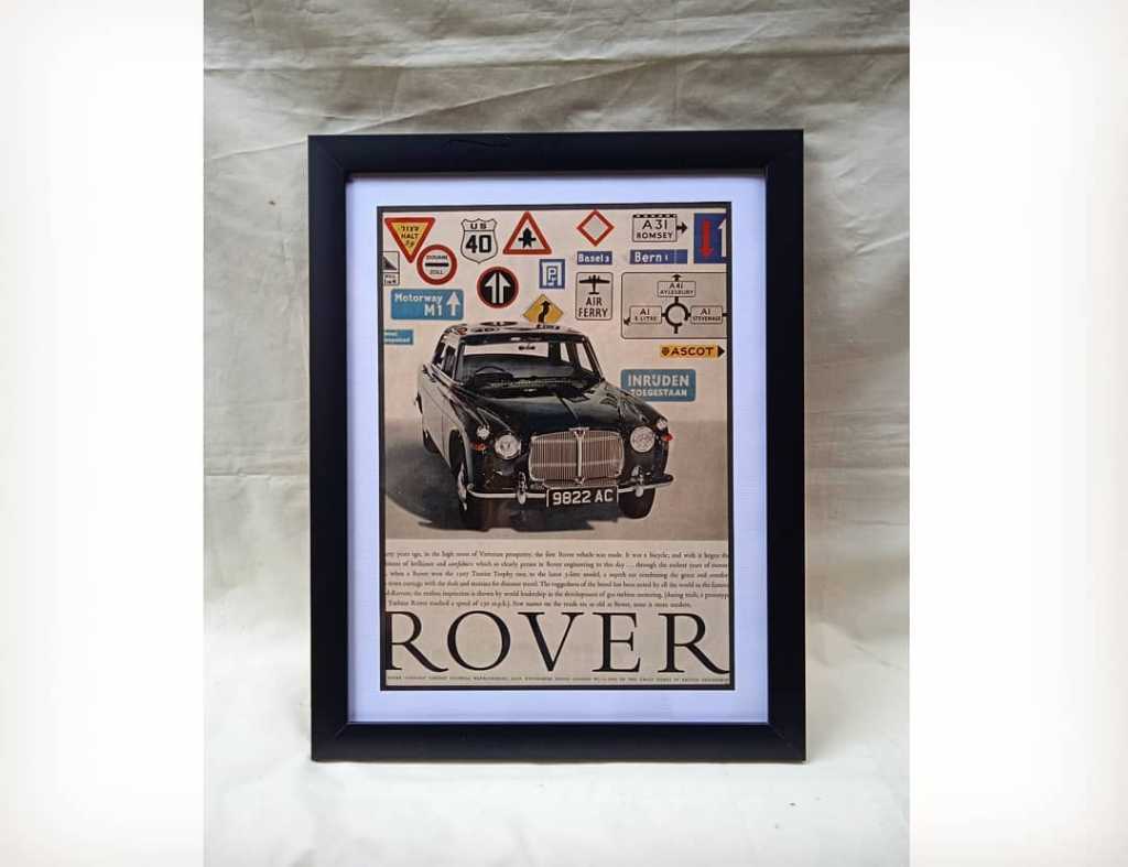 Iklan Mobil kertas lawasan thn 60an. "Land ROVER"