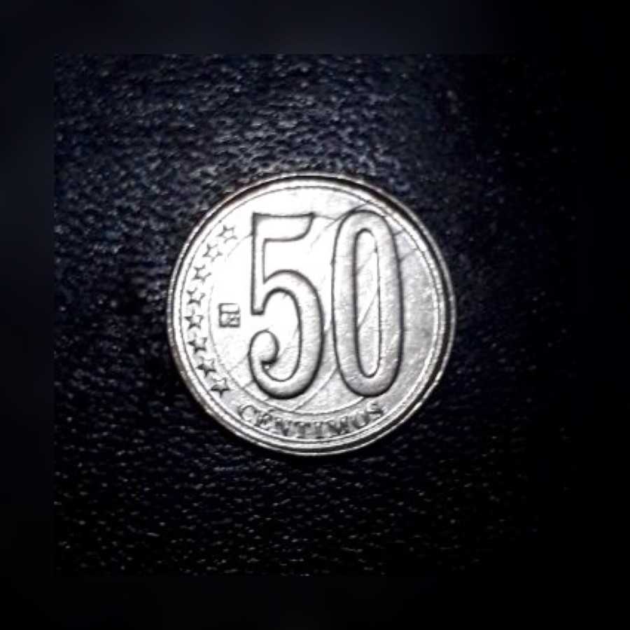 Venezuela - 50 Centimos 2007 : Koin / Asing / Uang Kuno