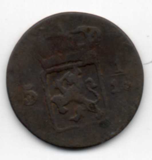 Koin Kuno Indiae Batav 5-1per 16 Duit Tahun 1816 Bekas Sesuai Gambar