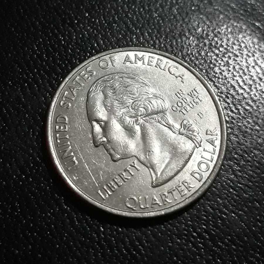 Amerika ( United States ) - 25 Cents 2002 D " INDIANA " : Koin / Asing