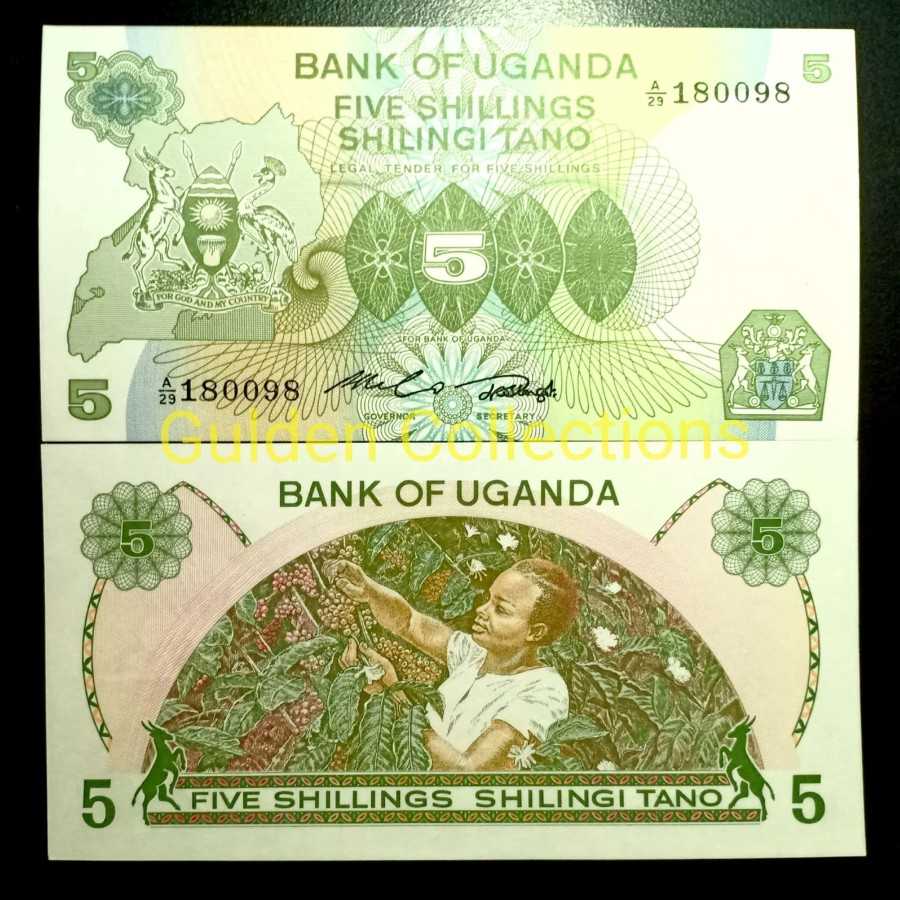 Uganda 5 Shillungs 1982 UNC