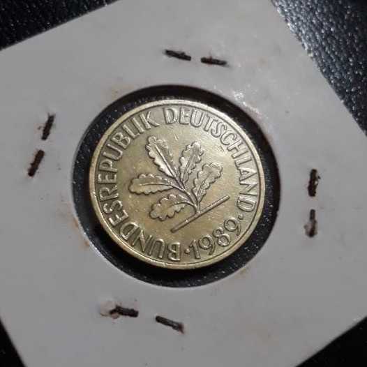 Jerman Barat ( West Germany ) - 10 Pfennig 1989 D : Koin / Asing