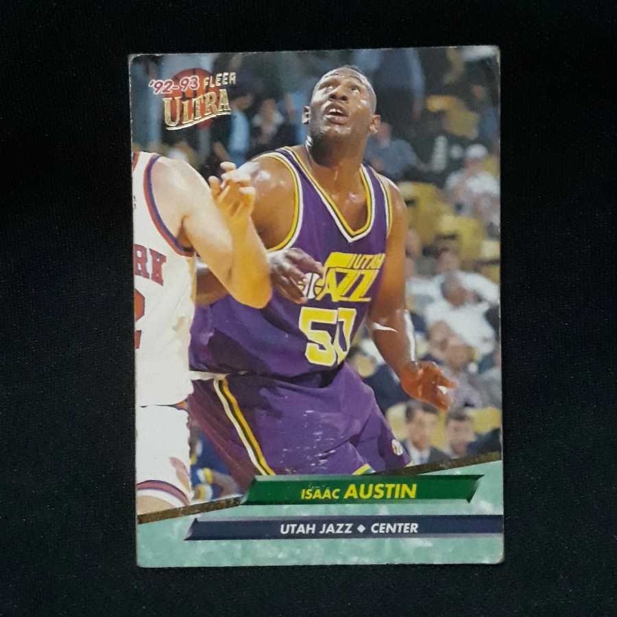Kartu Koleksi NBA 1992/1993 Fleer Ultra : UTAH JAZZ - Isaac Austin