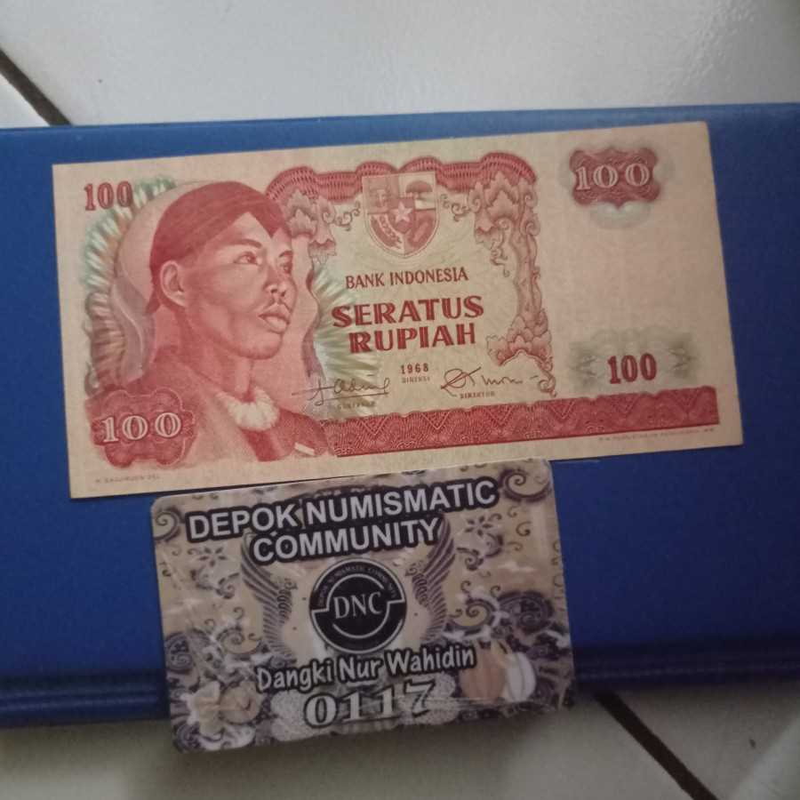 uang kuno 100 Soedirman 1968