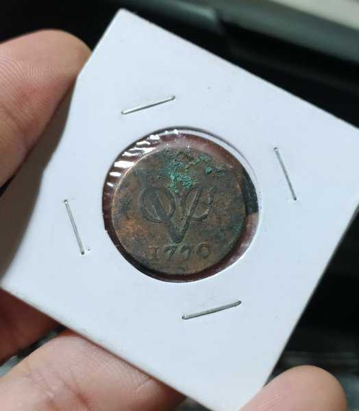 A3609 VOC Holland Duit Tahun 1770 Bekas Sesuai Gambar Asli Ready Koin Kuno