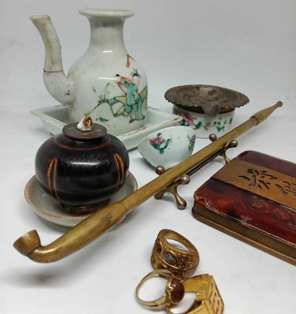 Japanese tobaco pipe bronze..