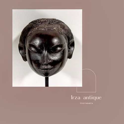 Patung Kepala Bahan Perunggu