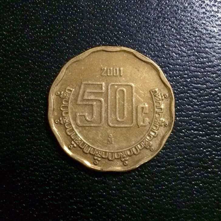 Meksiko ( Mexico ) - 50 Centavos 2001 : Koin / Asing / Kuno