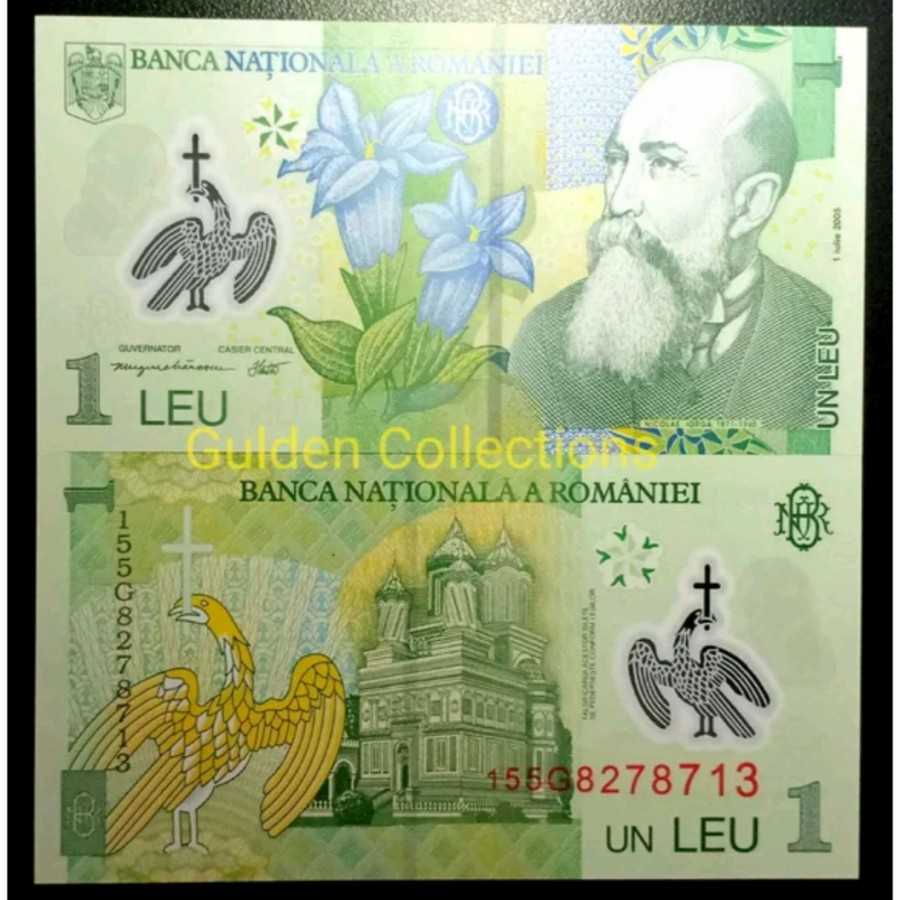 Romania 1 Lei Polymer UNC