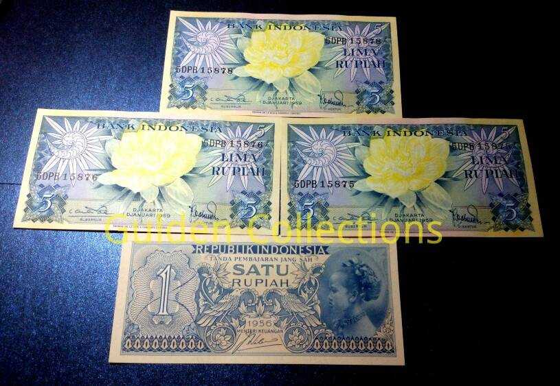 paket uang kuno mahar pernikahan 16 rupiah 5x3 bunga + 1 gadis jawa