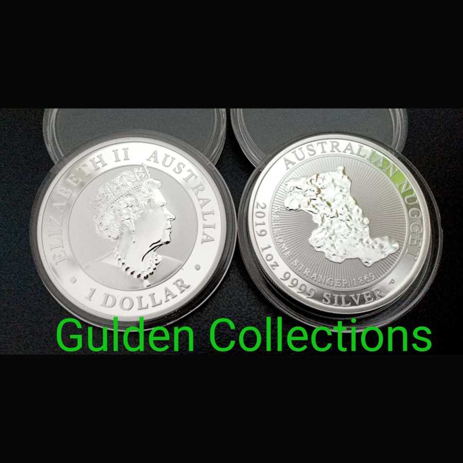 Koin Perak Australia Silver Nugget 1 Dollar 1 oz Limited Editions 2019