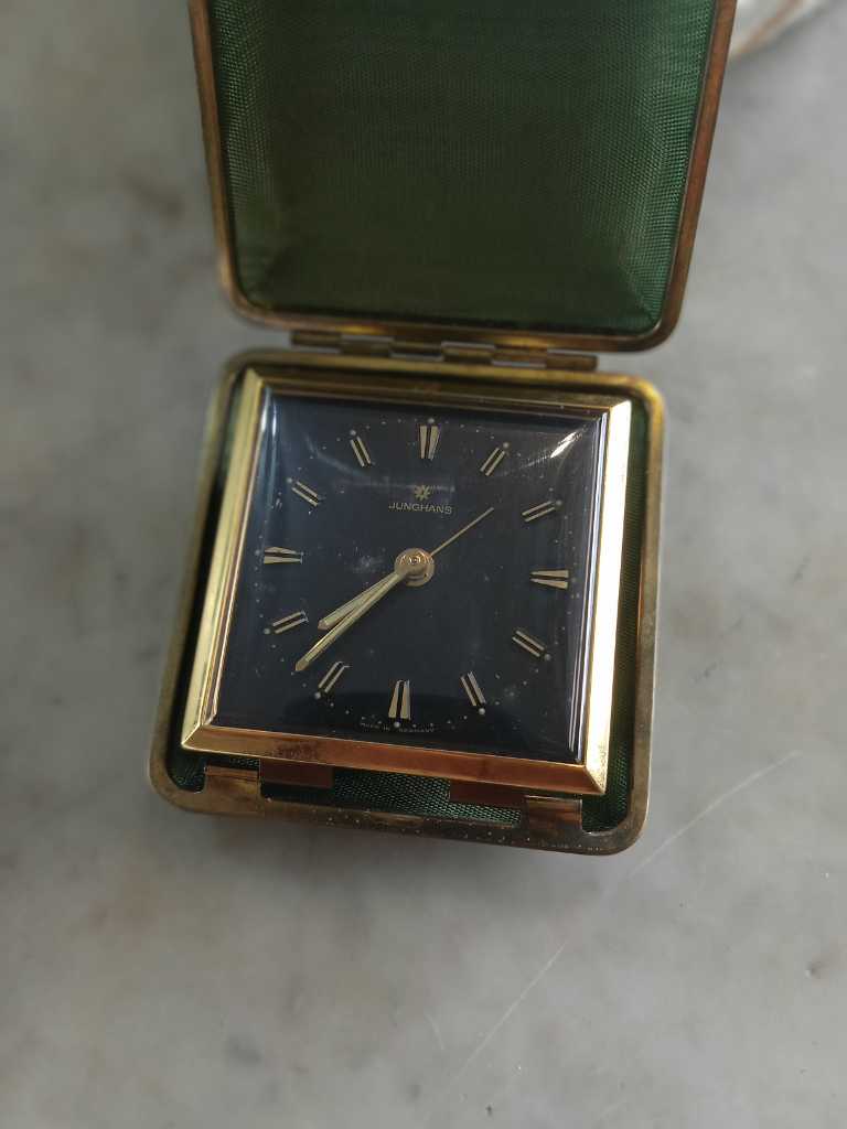 JUNGHANS TRAVEL CLOCK ORIGINAL NOS