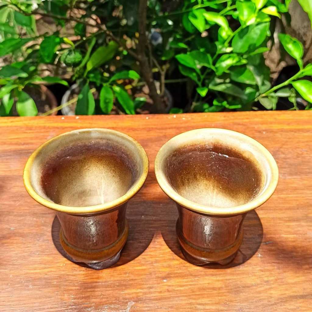 2 pot mini Keramik jadul