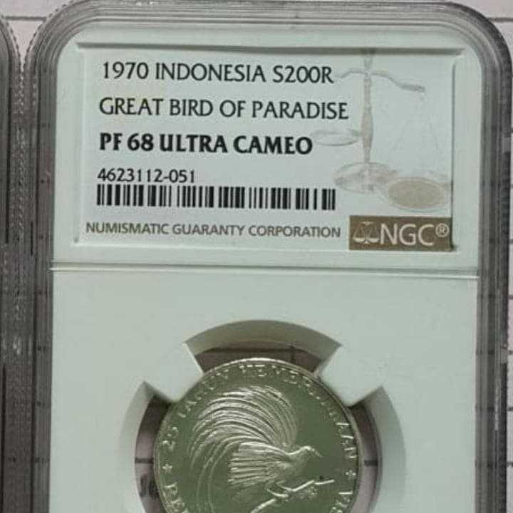 koin Indonesia Cendrawasih . PF 68