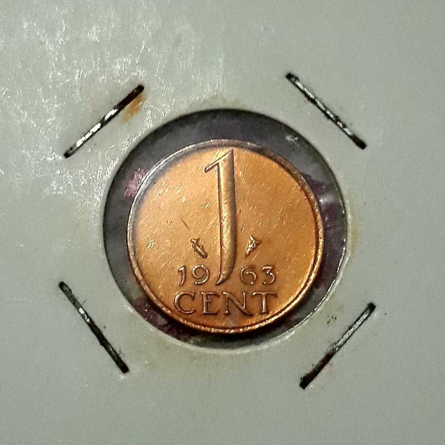 Belanda ( Netherlands ) - 1 Cent 1963 : Koin / Asing / Kuno