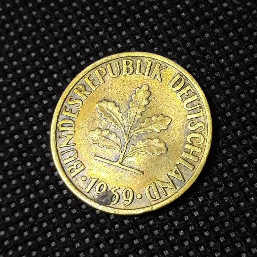 erman Barat ( West Germany ) - 10 Pfennig 1969 D : Koin / Kuno