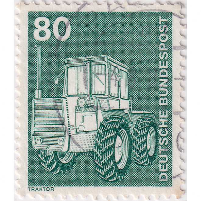 Prangko Germany 1975 - Industry and Tecnic 80Pfg Used