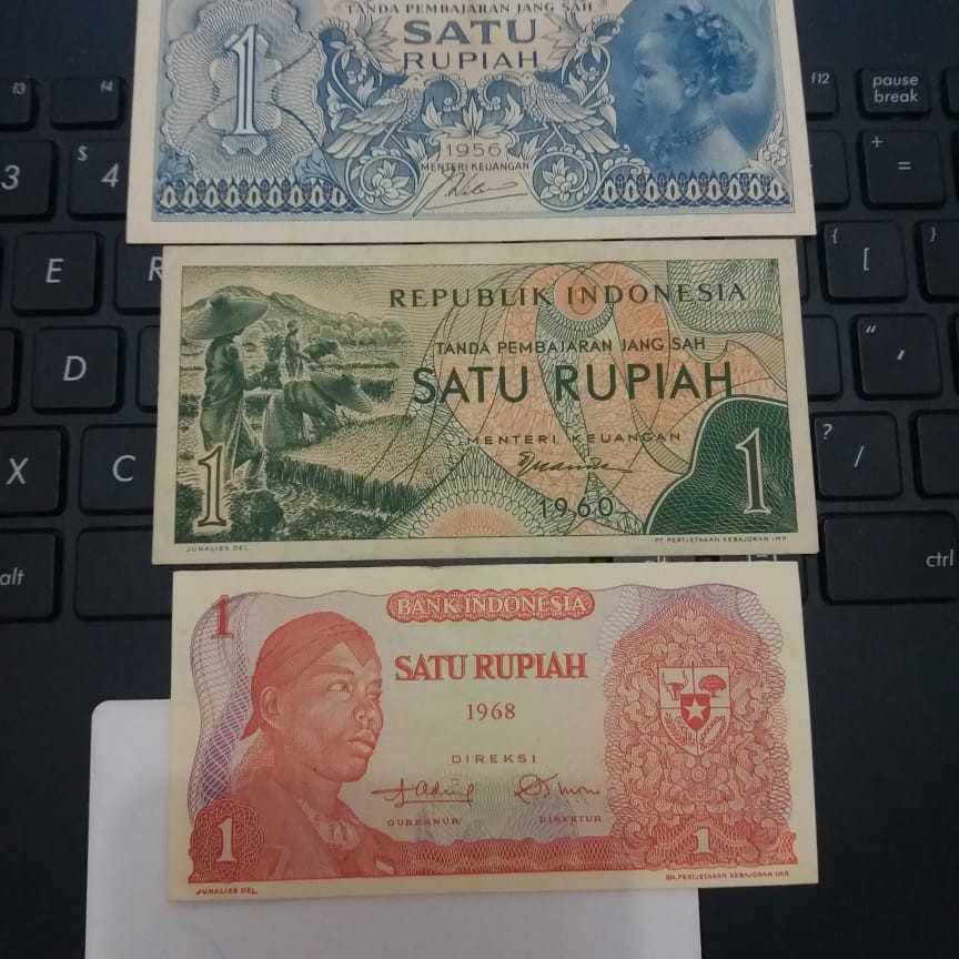 uang kuno 1 rupiah beda generasi gress