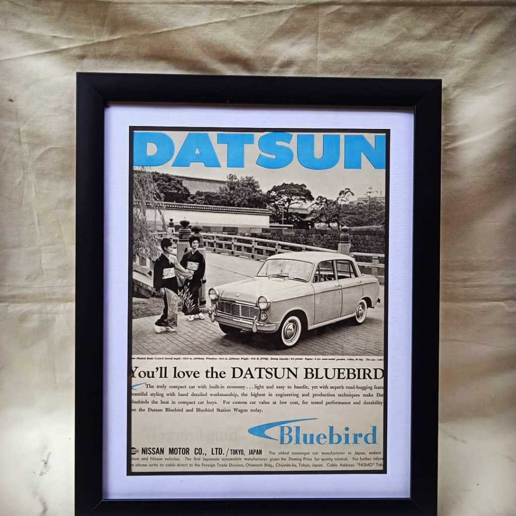 Iklan Mobil kertas lawasan thn 60an. "DATSUN"