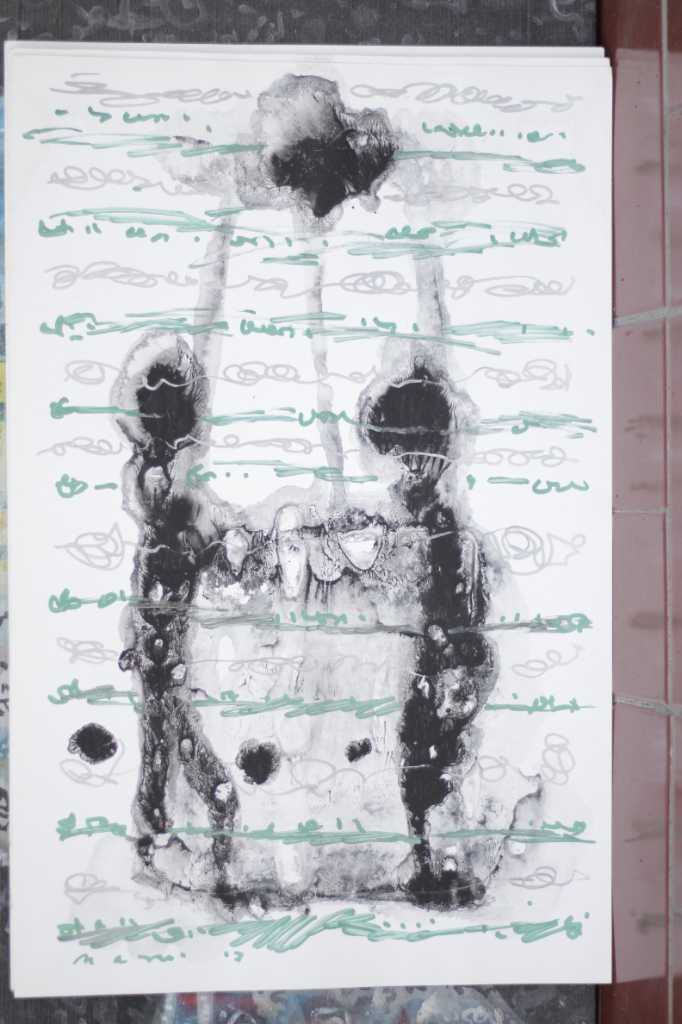 Lukisan Spidol, tinta diatas kertas ( Pasangan )