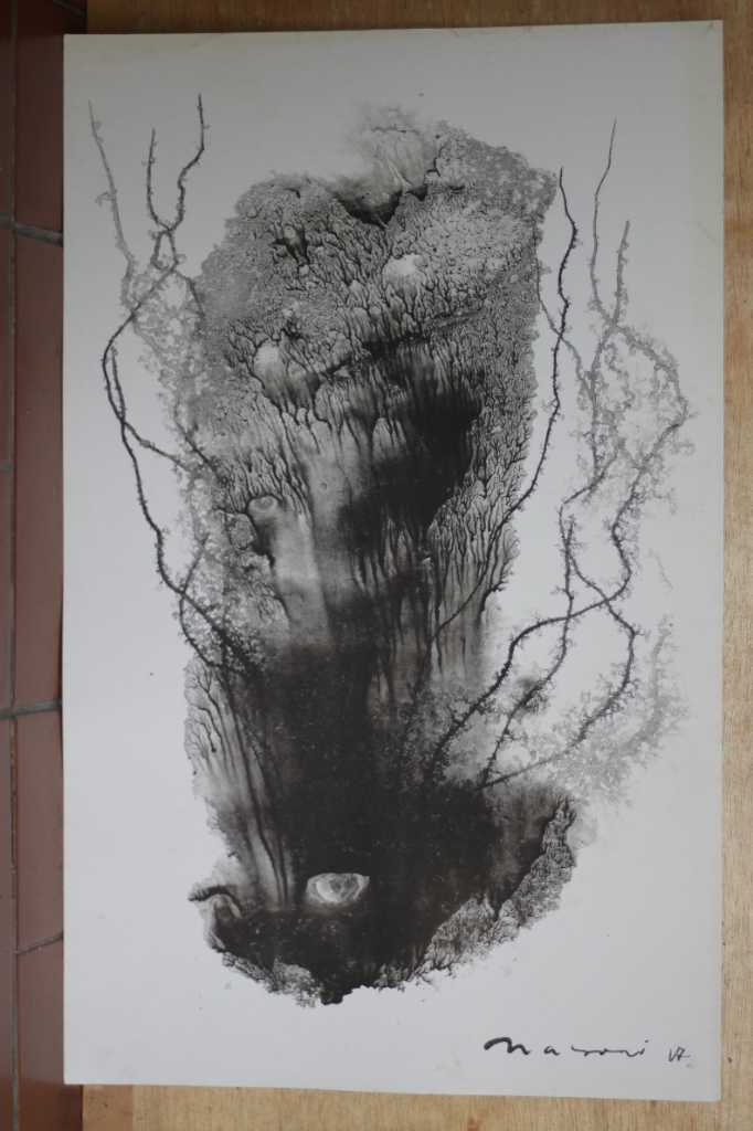 Lukisan tinta diatas kertas ( Dari Kedalaman )