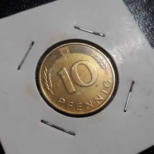 Jerman Barat ( West Germany ) - 10 Pfennig 1985 D : Koin / Asing