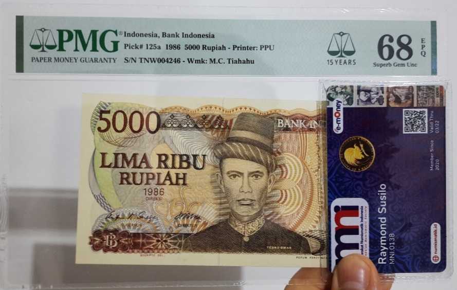 PMG68 EPQ 5000 Rupiah Teuku Umar