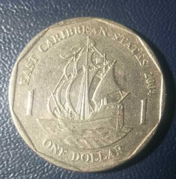 A 1695 Koin Queen Elizabeth 1 dollar 2004 Kondisi Sesuai Gambar