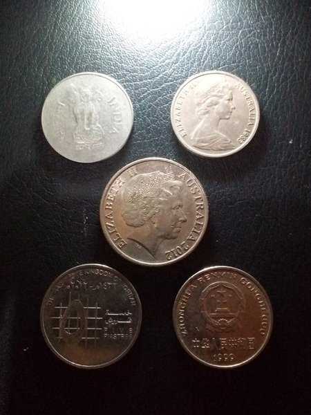 A3745 Lot 5 Keping Koin mancanegara Koleksian sesuai gambar ready