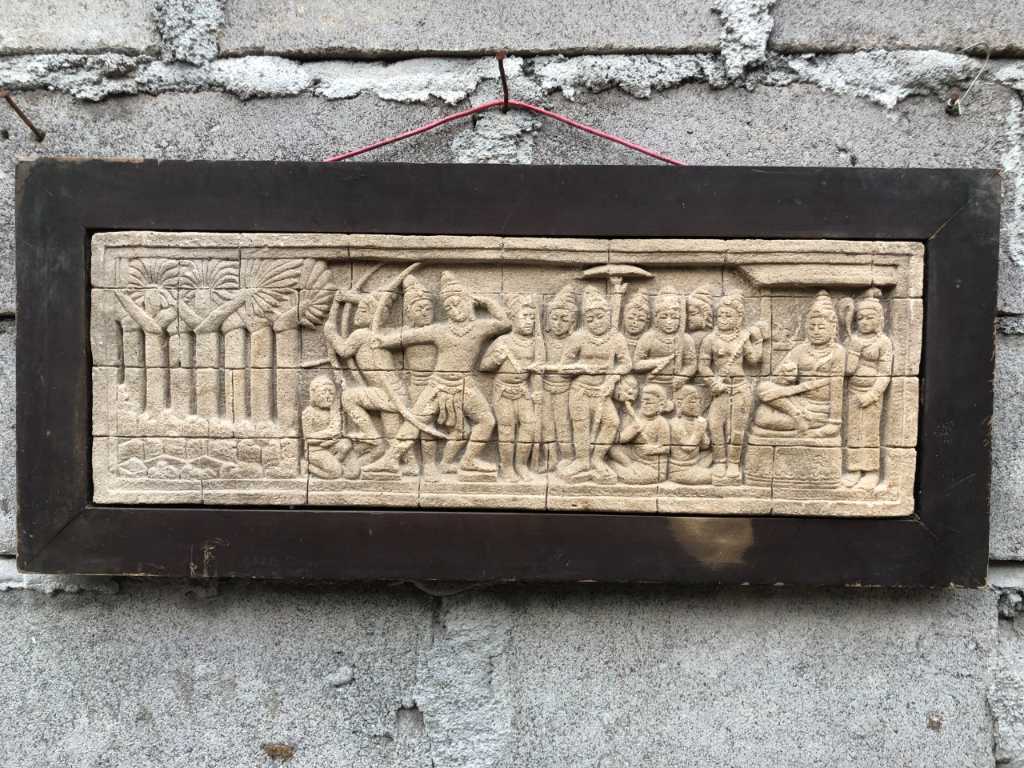 Hiasan Dinding Relief bahan Batu