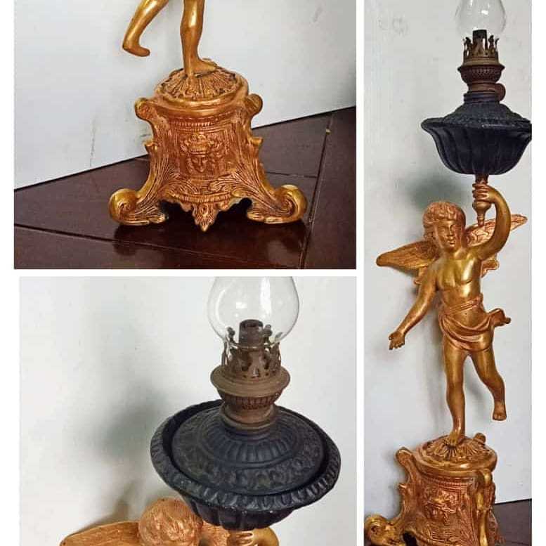 Lampu EROPA cupit bahan Kuningan tin besi dan kristal