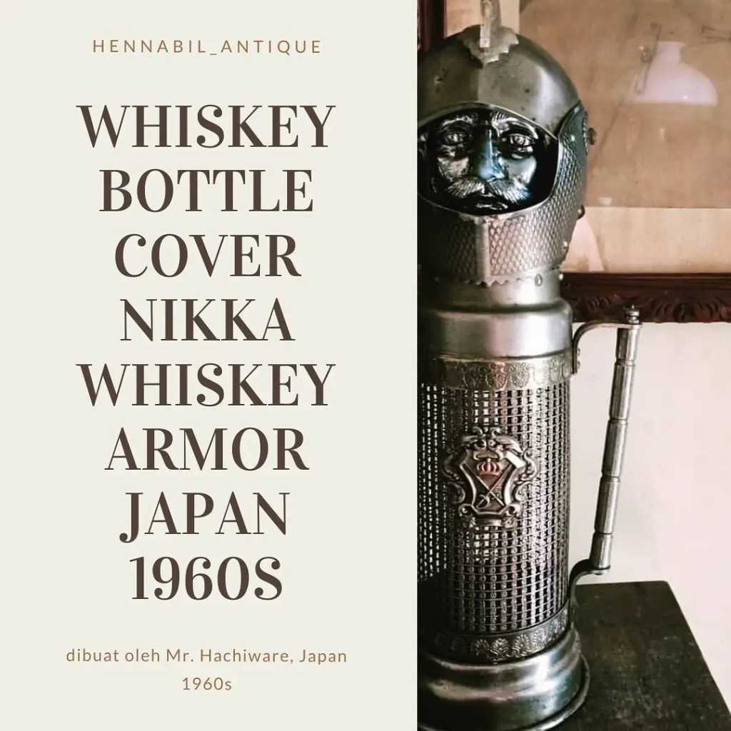 Whiskey Bottle Cover Nikka Whiskey Armor Japan 1960s..